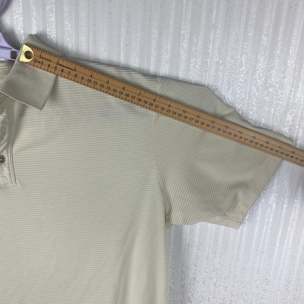 Tommy Bahama Womens Ivory Shadow Striped Preppy Classic Polo Shirt Size XL‎ - Picture 12 of 12